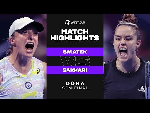 Iga Swiatek vs. Maria Sakkari | 2022 Doha Semifinal | WTA Match Highlights