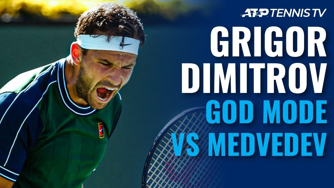 Grigor Dimitrov GOD MODE vs Medvedev | Indian Wells 2021 Highlights
