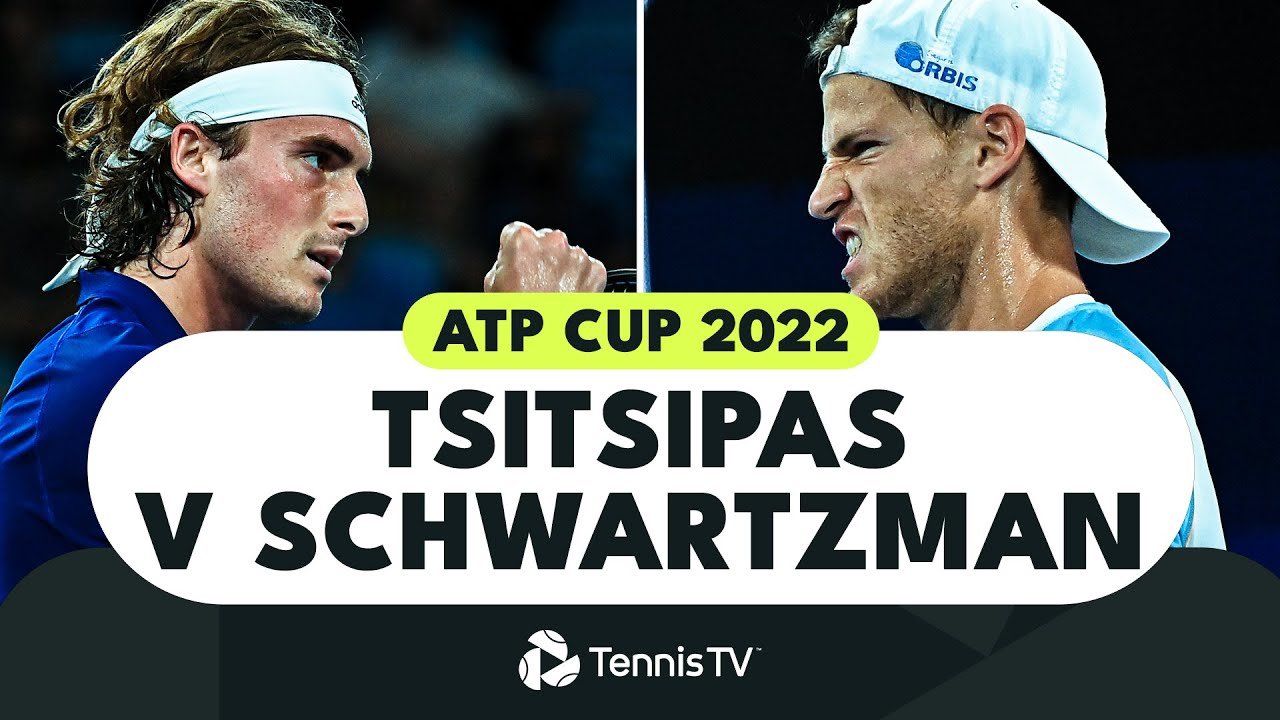 Stefanos Tsitsipas vs Diego Schwartzman Brilliant Match! | ATP Cup 2022 Highlights