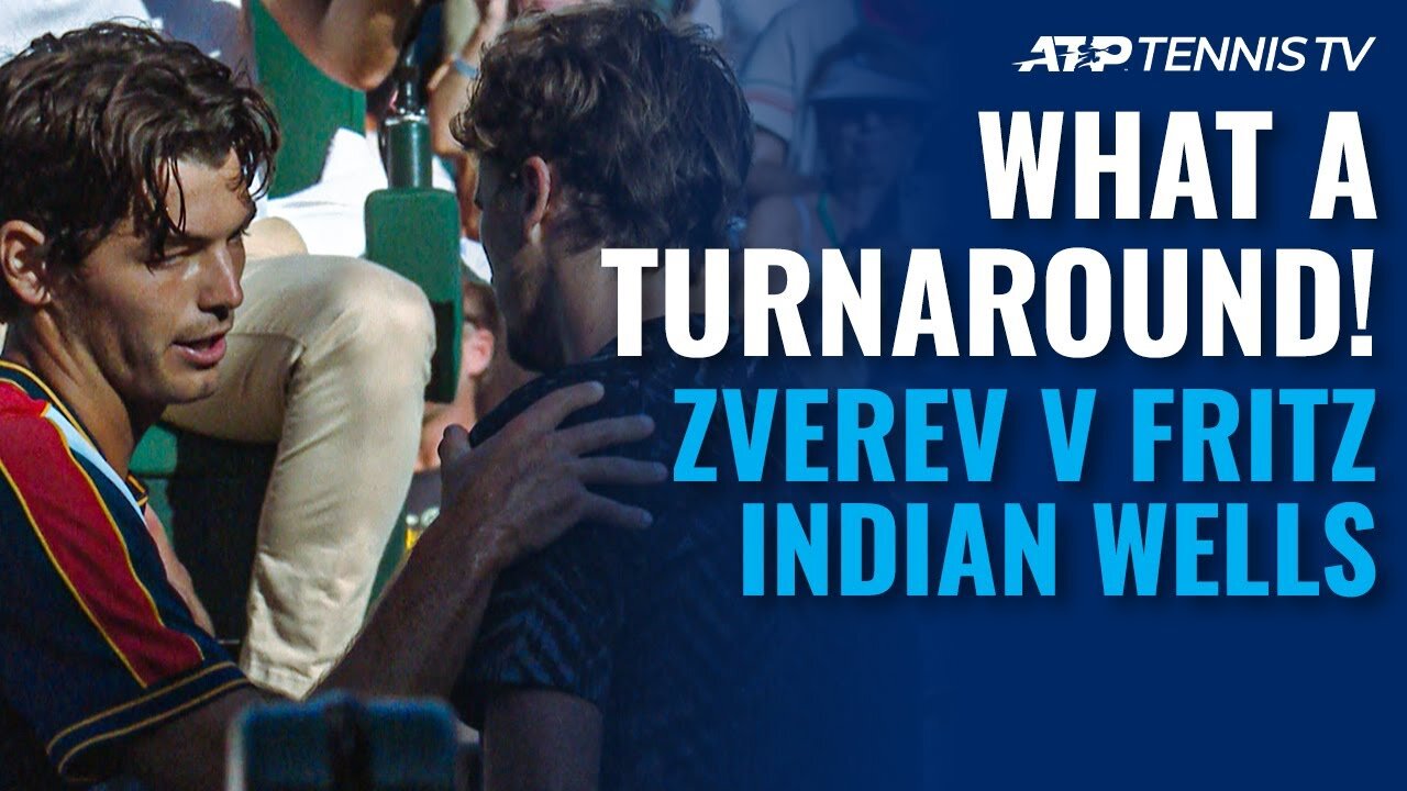Dramatic End to Alexander Zverev vs Taylor Fritz! ???? Indian Wells 2021 Quarter-Final