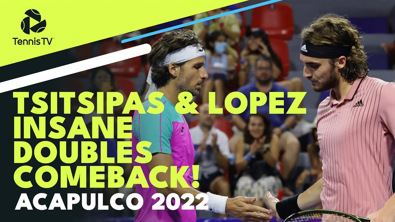 Stefanos Tsitsipas & Feliciano Lopez Incredible Tiebreak Comeback in Acapulco vs Cabal/ Farah!