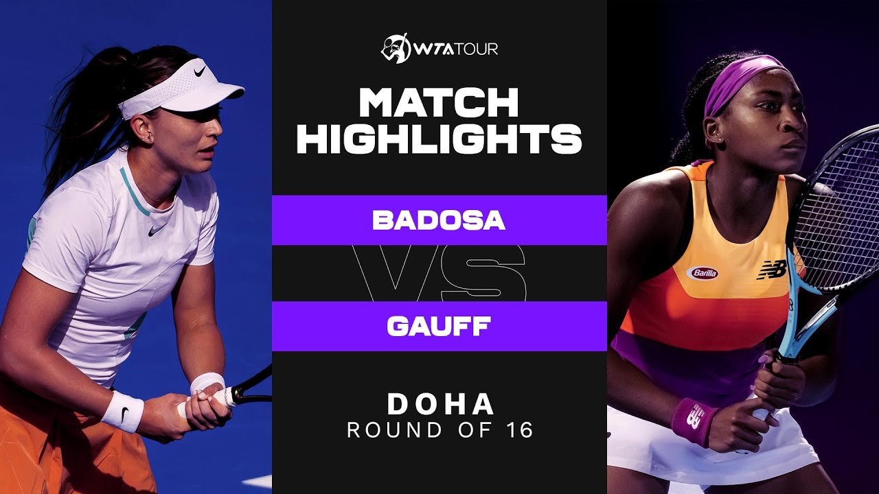 Paula Badosa vs. Coco Gauff | 2022 Doha Round of 16 | WTA Match Highlights