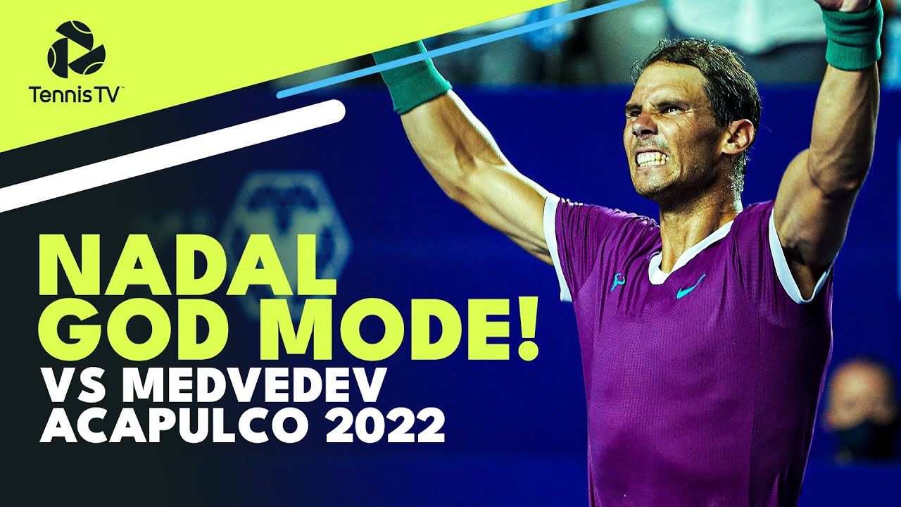 Rafa Nadal GOD MODE vs Medvedev in Acapulco Semi-Finals!