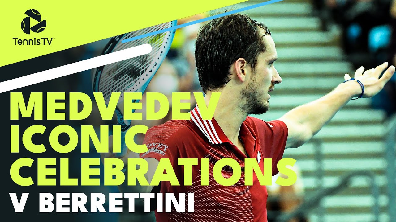 Daniil Medvedev ICONIC Celebrations ???? | ATP Cup 2022 vs Berrettini