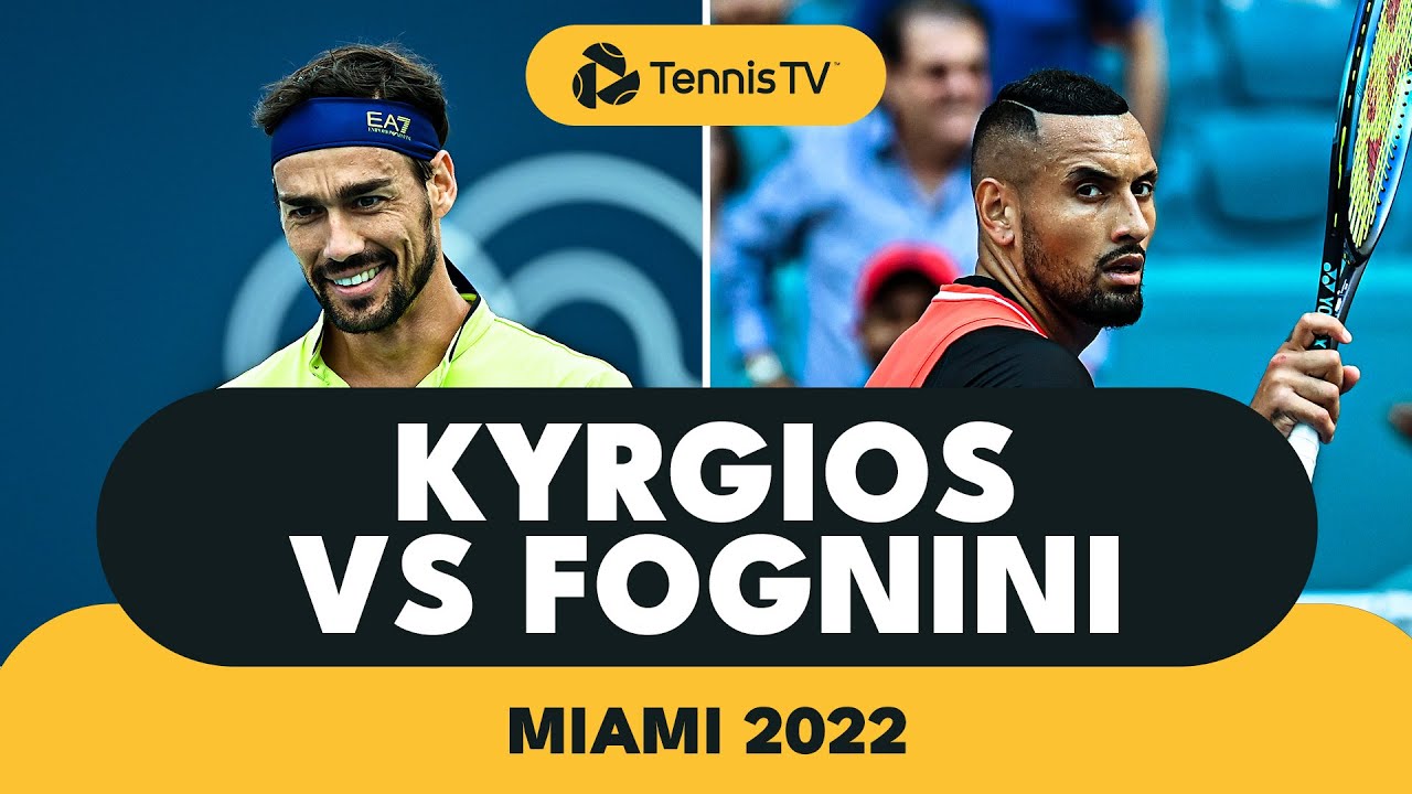 Nick Kyrgios vs Fabio Fognini Explosive Tennis | Miami 2022 Highlights