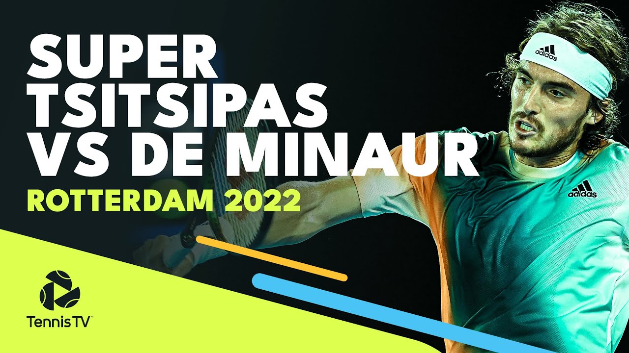 Super Stefanos Tsitsipas Tennis vs De Minaur In Rotterdam Quarter-Final!