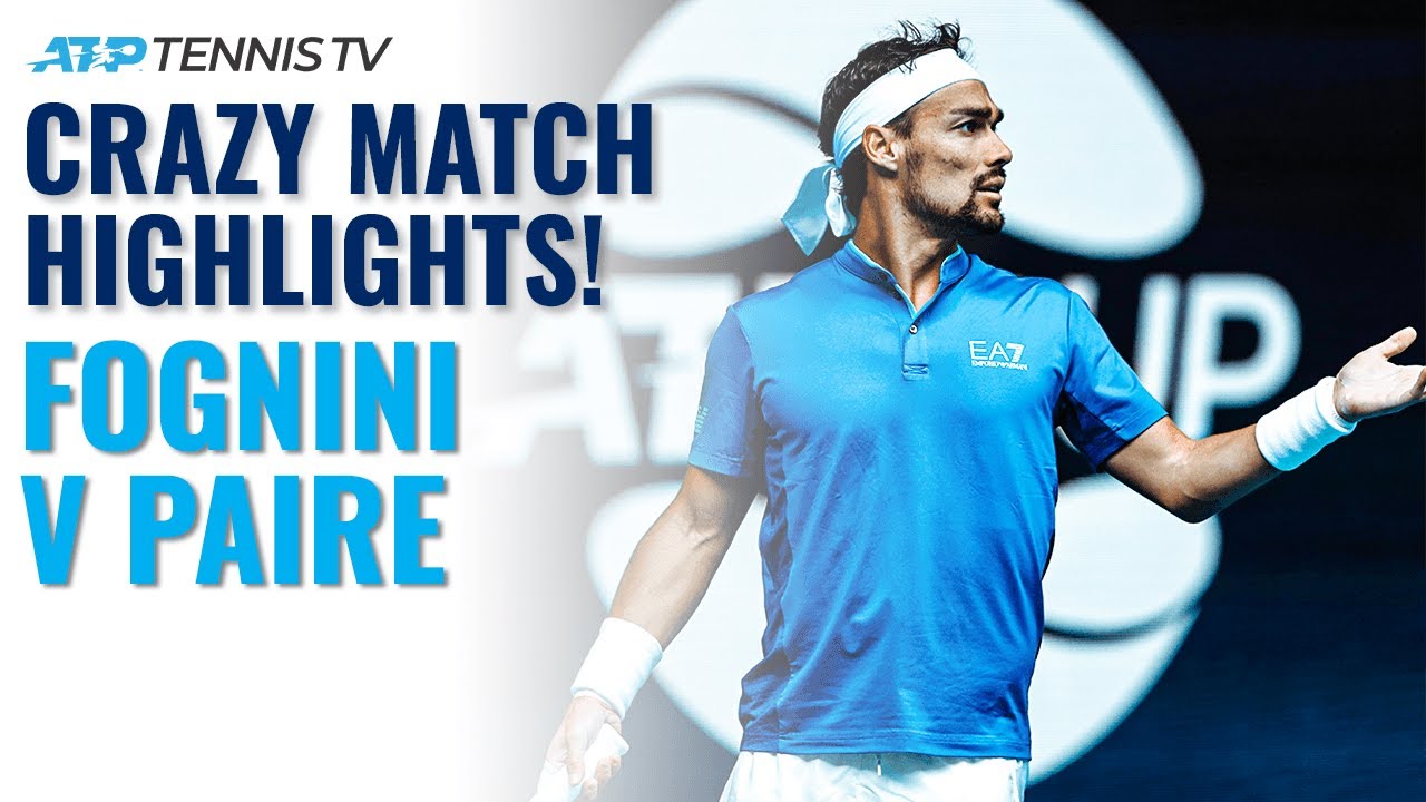 Fabio Fognini v Benoit Paire: Crazy Moments & Great Tennis | ATP Cup 2021