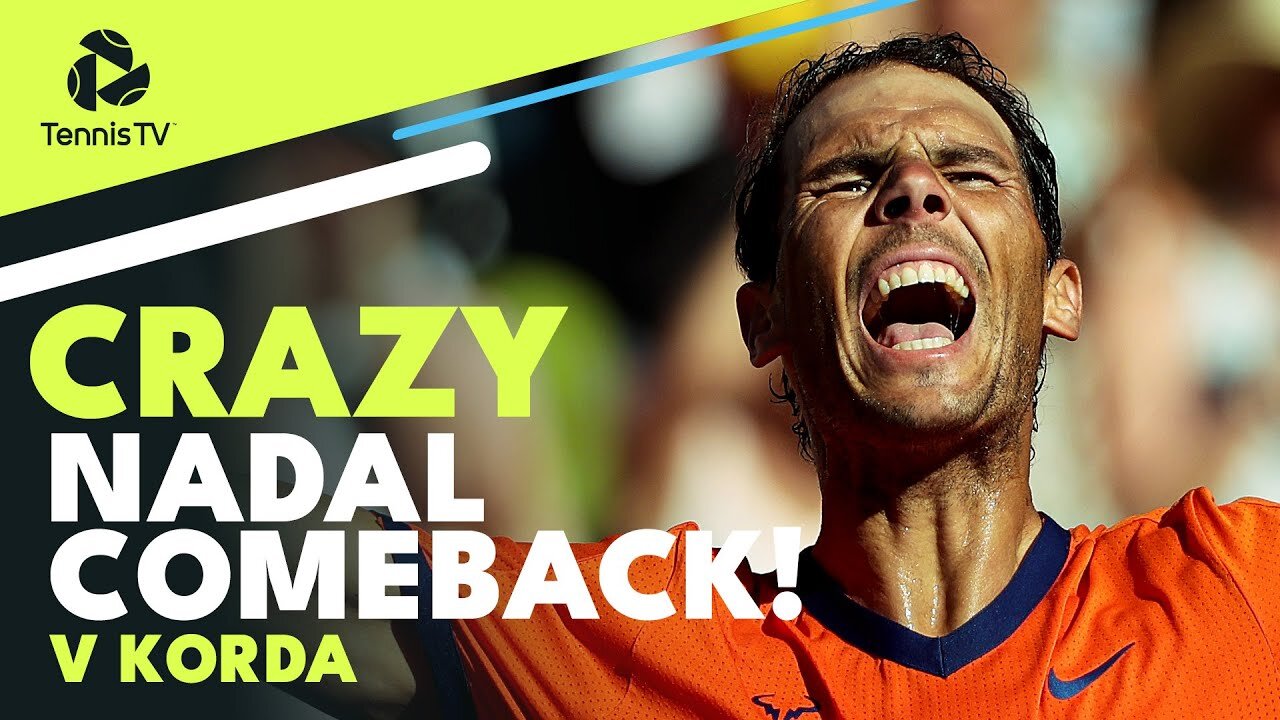 Crazy Rafa Nadal Comeback vs Korda In Indian Wells! ????