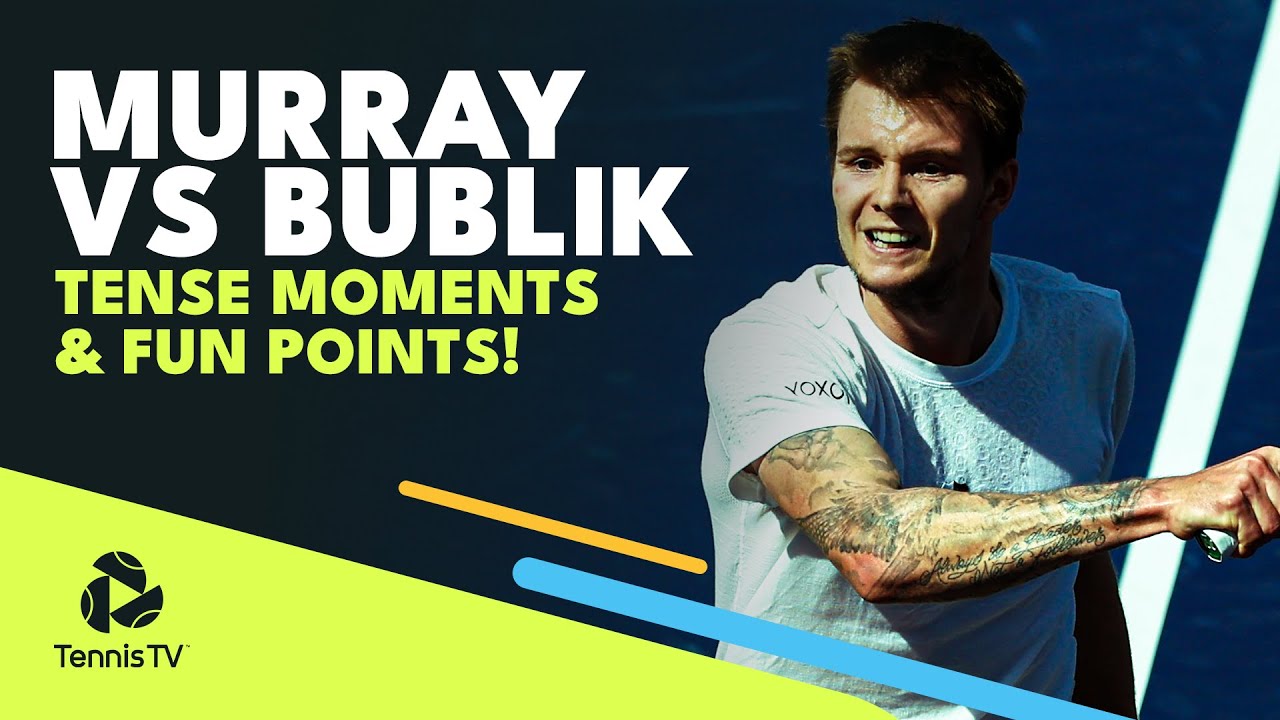Tense Moments And Brilliant Tennis Between Alexander Bublik & Andy Murray! | Indian Wells 2022