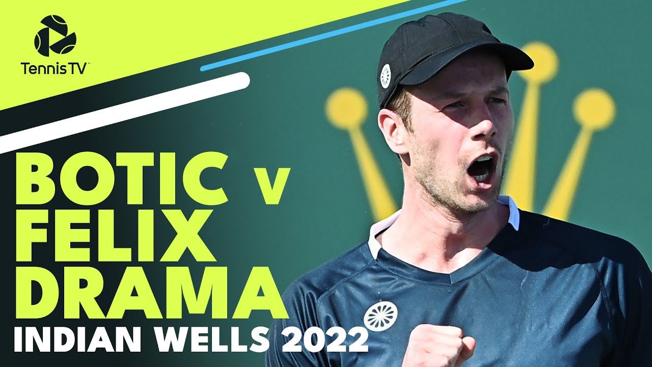 Botic van de Zandschulp vs Felix Auger-Aliassime Drama | Indian Wells 2022 Highlights