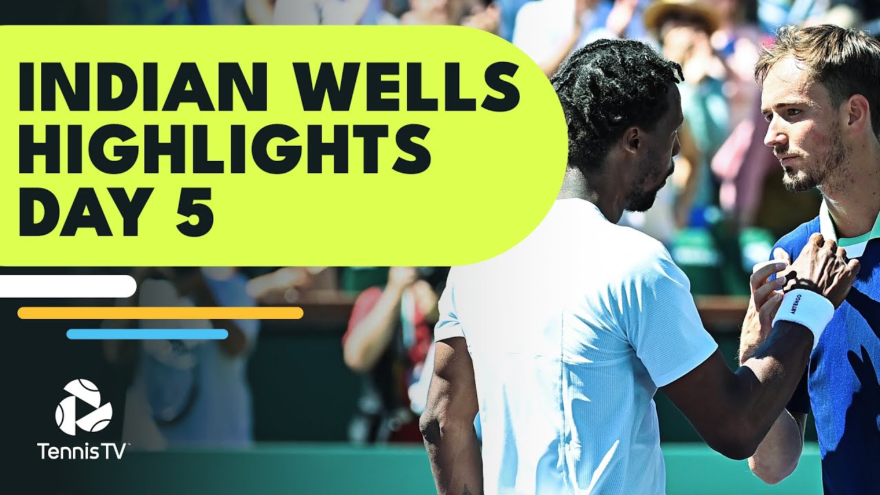 Monfils and Medvedev Clash; Nadal, Tsitsipas, Kyrgios in Action | Indian Wells 2022 Highlights Day 5