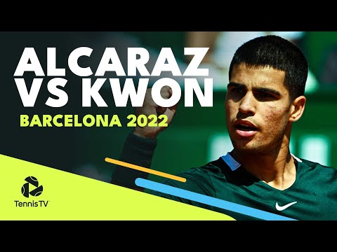 Carlos Alcaraz vs Soonwoo Kwon Entertaining Match | Barcelona 2022 Highlights