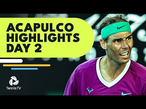 Medvedev, Nadal & Tsitsipas Take Centre Stage | Acapulco 2022 Highlights Day 2