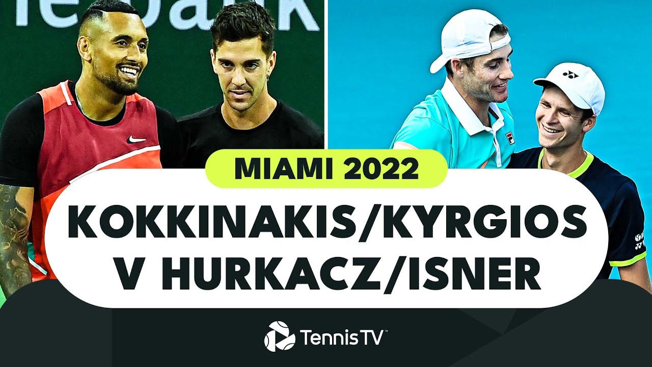 Thanasi Kokkinakis & Nick Kyrgios vs Hubert Hurkacz & John Isner | Miami 2022 Highlights