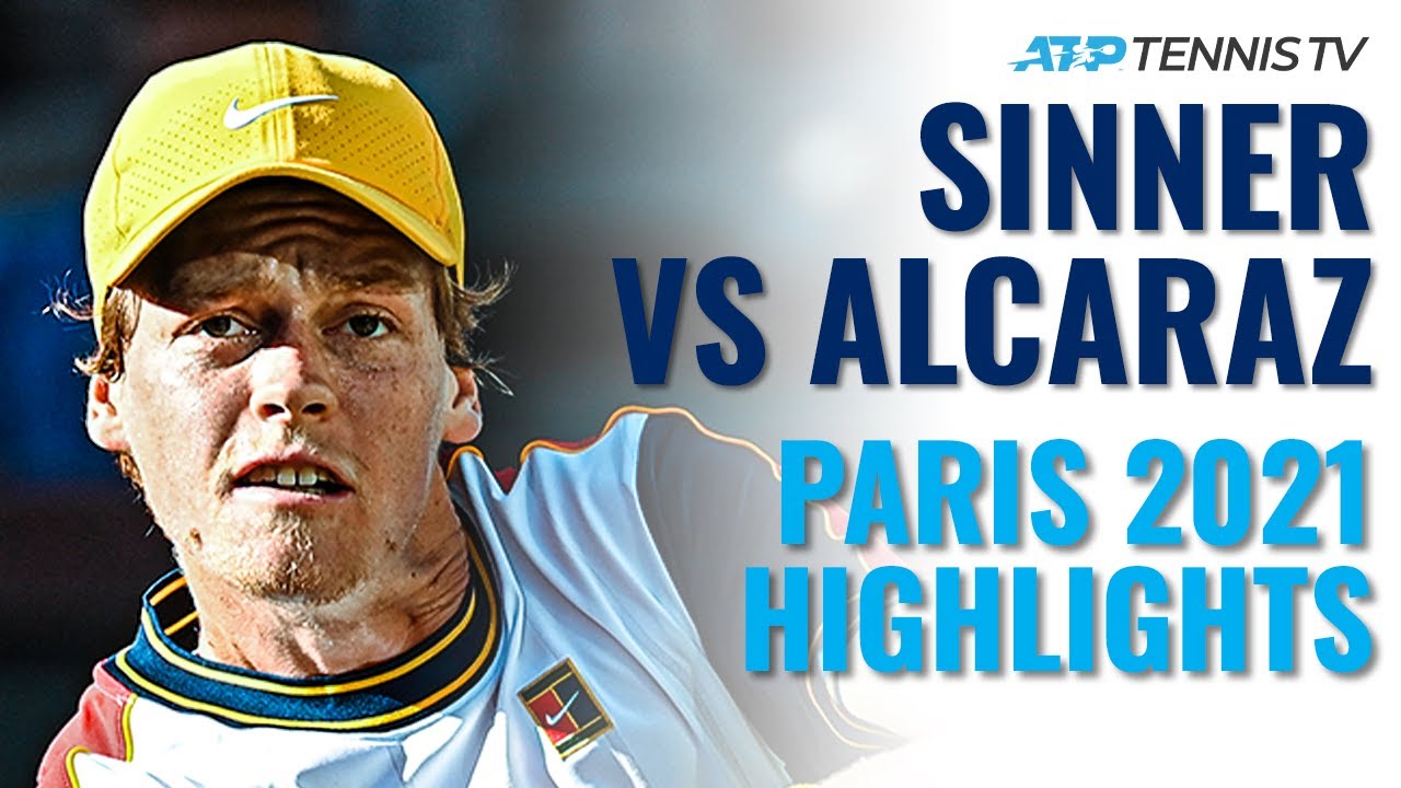 Carlos Alcaraz vs Jannik Sinner: First ATP Tour Meeting Highlights | Paris Masters 2021