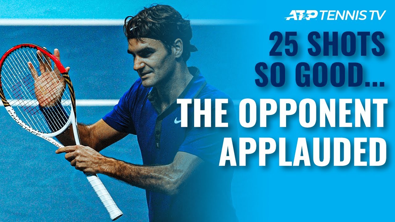25 Tennis Shots SO GOOD the Opponent Had to Applaud ????