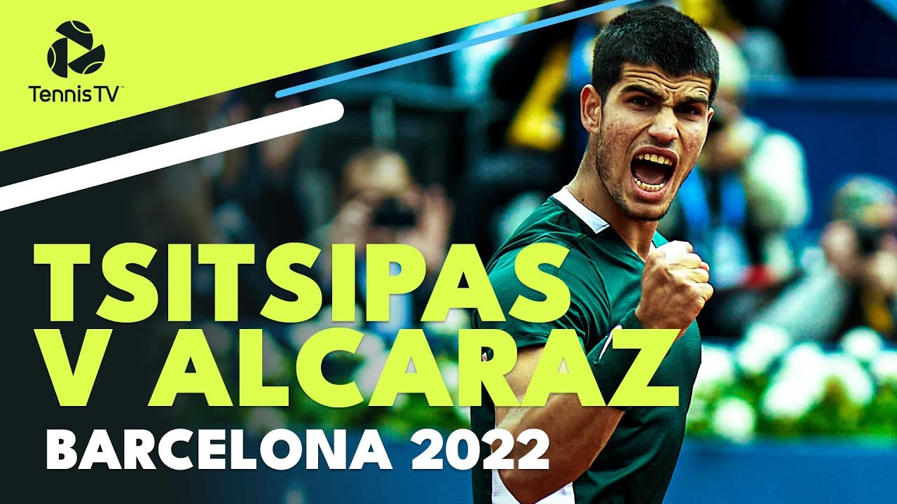 Stefanos Tsitsipas vs Carlos Alcaraz Dramatic Battle! | Barcelona 2022 Highlights
