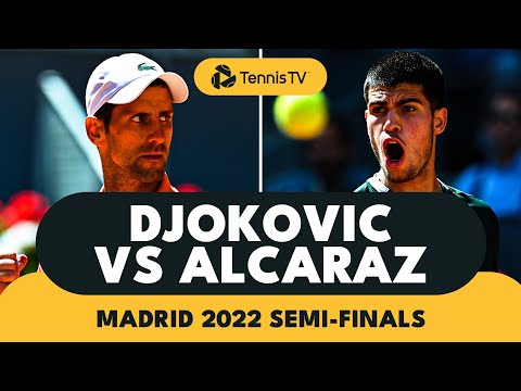 TITANIC Battle Between Carlos Alcaraz And Novak Djokovic | Madrid 2022 Highlights