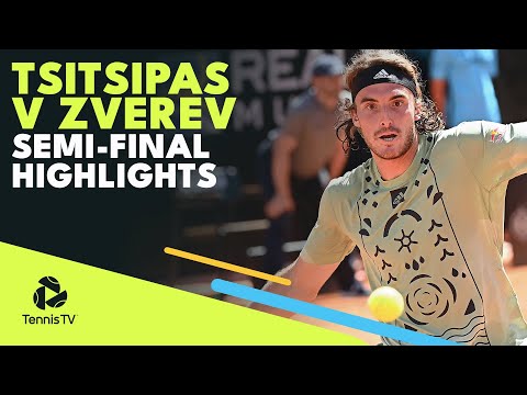 Stefanos Tsitsipas vs Alexander Zverev Highlights | Rome 2022 Semi-Final