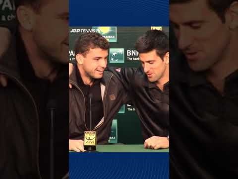 Novak Djokovic Interrupts Grigor Dimitrov Press Conference! #Shorts