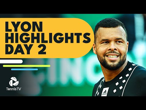 Tsonga Plays Last ATP Tournament; Khachanov, Humbert In Action | Lyon 2022 Highlights Day 2