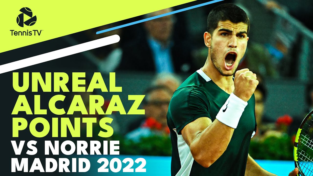UNREAL Carlos Alcaraz Points vs Cameron Norrie | Madrid 2022
