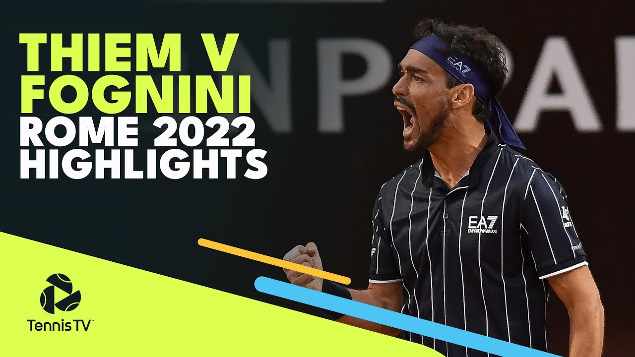 Dominic Thiem vs Fabio Fognini First Round | Rome 2022 Highlights