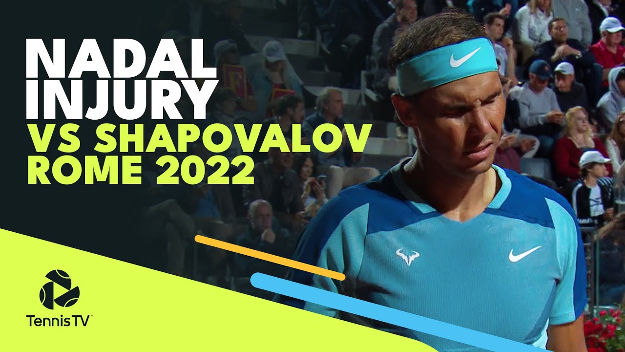 Rafa Nadal Injury Struggles vs Denis Shapovalov in Rome ????