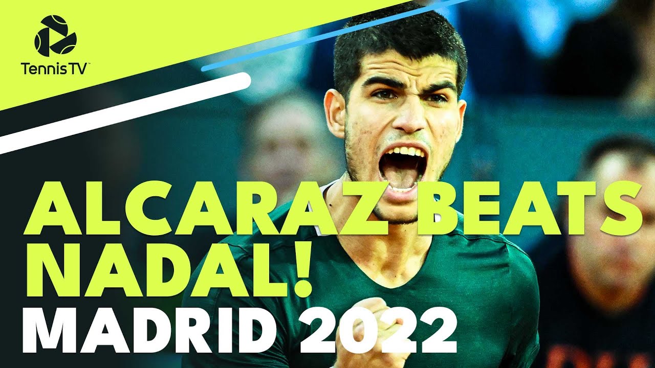 The Moment Carlos Alcaraz Defeated Rafa Nadal In Madrid!