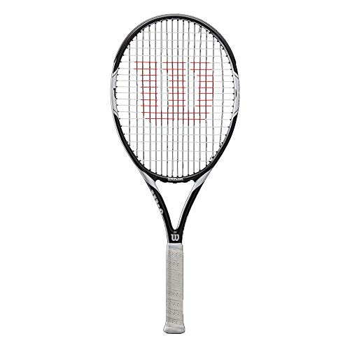 Wilson Federer Team 105 WRT30730U2 Tennisracket, uniseks, voor beginners en vrijetijdsspelers, greepdikte L2, wit/zwart : Amazon.nl: Sport & outdoor
